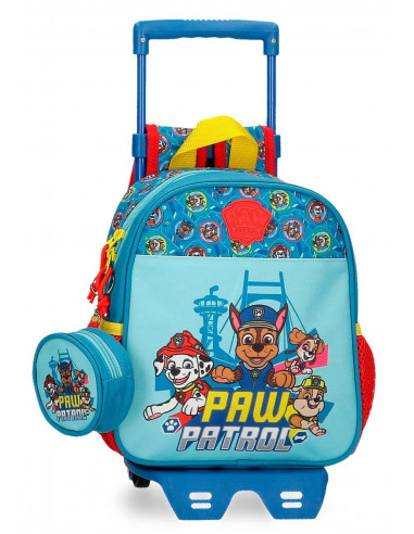 MOCHILA ADAP, C/CARRO 25CM. PAW PATROL ALWAYS HERO